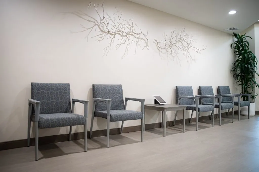 Interior waiting room of Torrance Endodontix